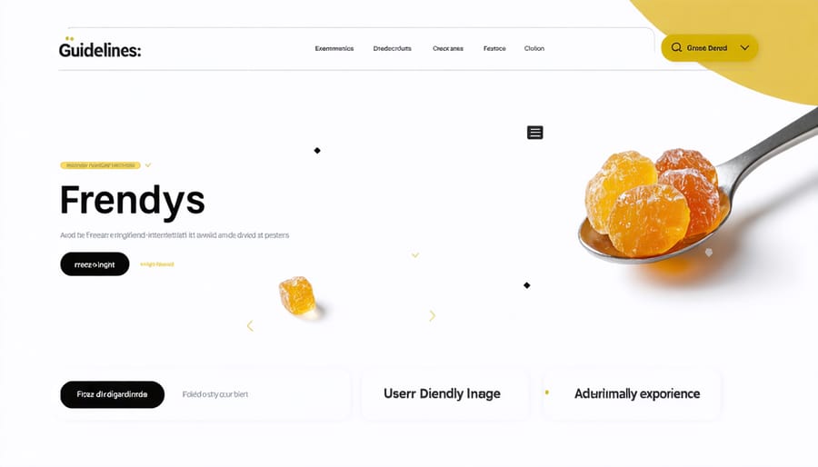 Mockup of a user-friendly freeze-dried candy brand website design